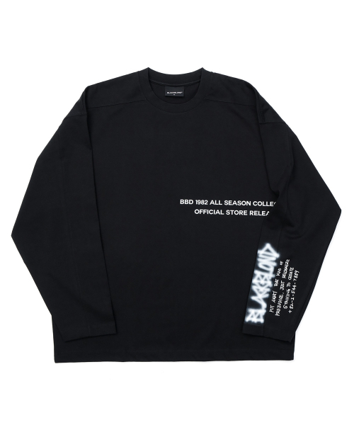 BLACK BLOND(ブラック ブロンド)の「ビビディ 1982 ノーシンパシー 長袖Tシャツ (ブラック)(Tシャツ/カットソー・レディース・その他・MEDIUM/LARGE/X-LARGE)」の1枚目の写真