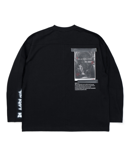 BLACK BLOND(ブラック ブロンド)の「ビビディ 1982 ノーシンパシー 長袖Tシャツ (ブラック)(Tシャツ/カットソー・レディース・その他・MEDIUM/LARGE/X-LARGE)」の2枚目の写真