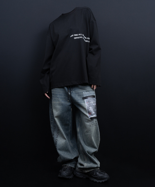 BLACK BLOND(ブラック ブロンド)の「ビビディ 1982 ノーシンパシー 長袖Tシャツ (ブラック)(Tシャツ/カットソー・レディース・その他・MEDIUM/LARGE/X-LARGE)」の5枚目の写真