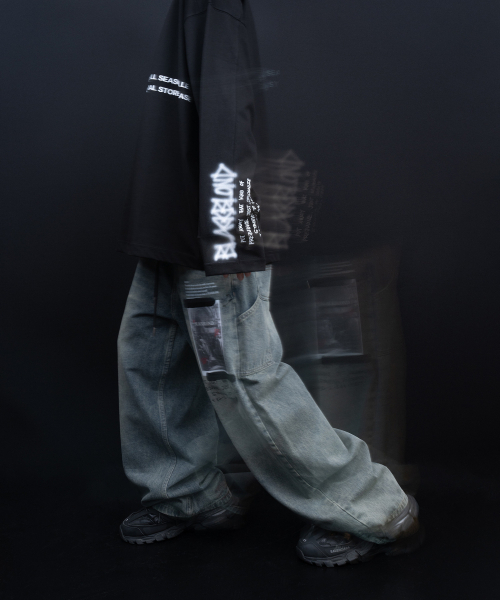 BLACK BLOND(ブラック ブロンド)の「ビビディ 1982 ノーシンパシー 長袖Tシャツ (ブラック)(Tシャツ/カットソー・レディース・その他・MEDIUM/LARGE/X-LARGE)」の7枚目の写真