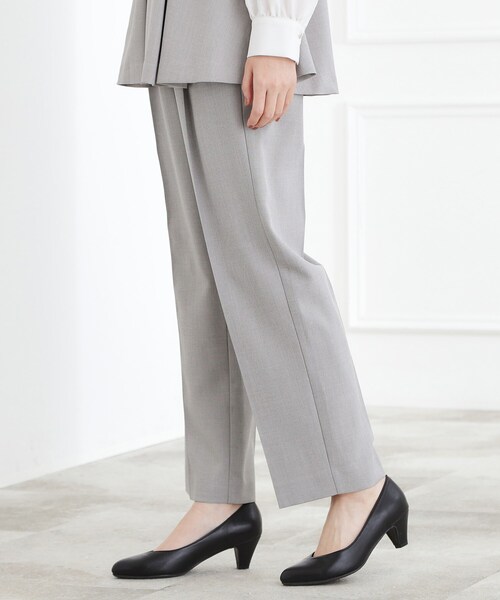 grove（グローブ）の「【マシンウォッシュ/防シワ/S-3L】着回しできるカセット服テーパードパンツ（その他パンツ・レディース・ネイビー/グレー・02/03/05/04/01）」の4枚目の写真