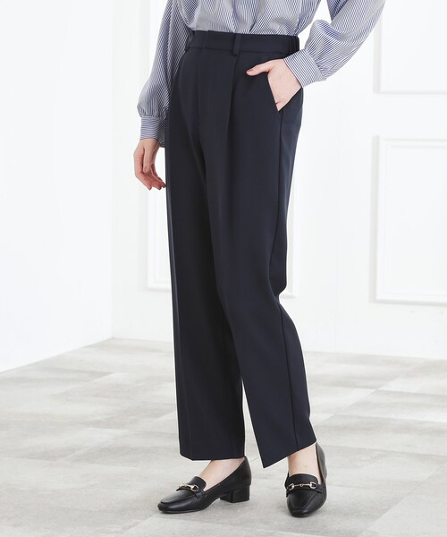 grove（グローブ）の「【マシンウォッシュ/防シワ/S-3L】着回しできるカセット服テーパードパンツ（その他パンツ・レディース・ネイビー/グレー・02/03/05/04/01）」の8枚目の写真