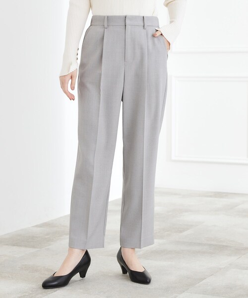 grove（グローブ）の「【マシンウォッシュ/防シワ/S-3L】着回しできるカセット服テーパードパンツ（その他パンツ・レディース・ネイビー/グレー・02/03/05/04/01）」の12枚目の写真