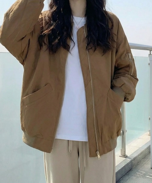 オーバーサイズMA－1（MA-1）｜cammie（キャミー）のファッション