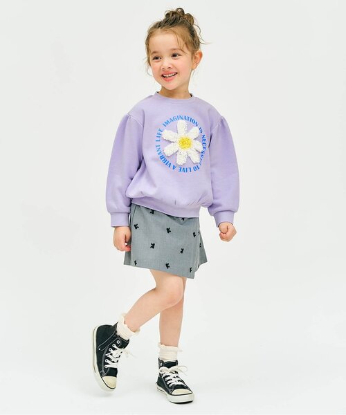 apres les cours（アプレレクール）の「3柄GIRLS立体モチーフトレーナー_ジュニア対応（スウェット・キッズ・ピンク/アイボリー/ラベンダー・140/130/120/110/100/90/80）」の11枚目の写真