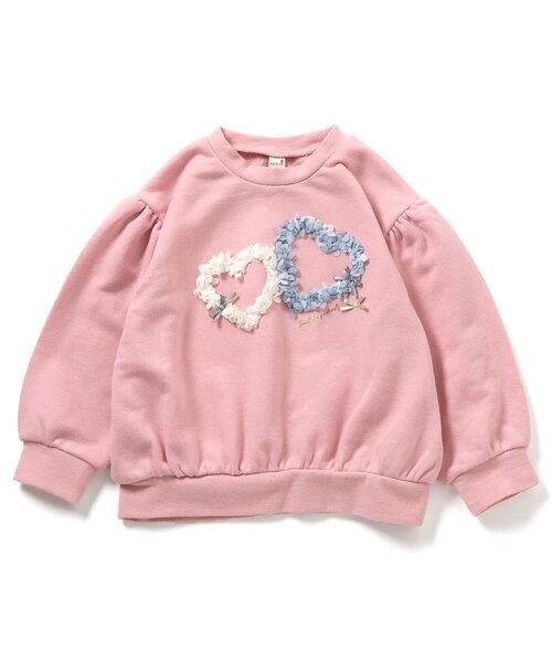 apres les cours（アプレレクール）の「3柄GIRLS立体モチーフトレーナー_ジュニア対応（スウェット・キッズ・ピンク/アイボリー/ラベンダー・140/130/120/110/100/90/80）」の4枚目の写真