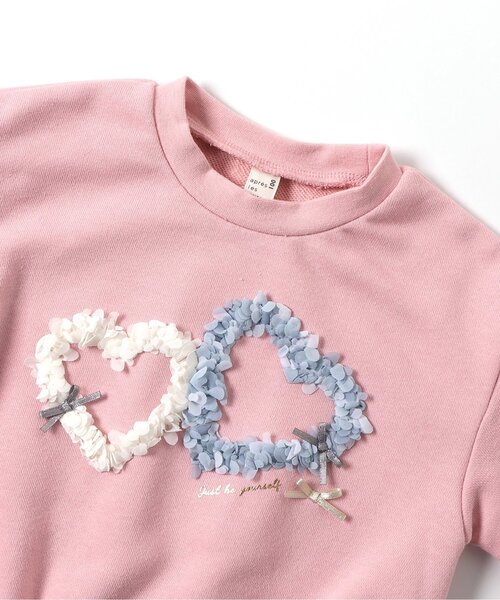 apres les cours（アプレレクール）の「3柄GIRLS立体モチーフトレーナー_ジュニア対応（スウェット・キッズ・ピンク/アイボリー/ラベンダー・140/130/120/110/100/90/80）」の8枚目の写真