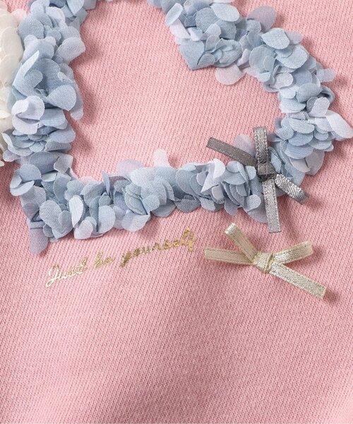 apres les cours（アプレレクール）の「3柄GIRLS立体モチーフトレーナー_ジュニア対応（スウェット・キッズ・ピンク/アイボリー/ラベンダー・140/130/120/110/100/90/80）」の9枚目の写真