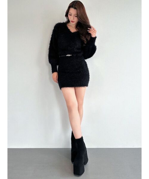 RESEXXY（リゼクシー）の「【追加生産分】厚底スエードショートブーツ（ブーツ・レディース・ブラック・MEDIUM/SMALL/LARGE）」の9枚目の写真