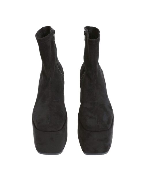 RESEXXY（リゼクシー）の「【追加生産分】厚底スエードショートブーツ（ブーツ・レディース・ブラック・MEDIUM/SMALL/LARGE）」の21枚目の写真