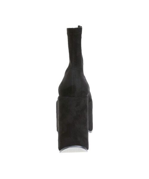 RESEXXY（リゼクシー）の「【追加生産分】厚底スエードショートブーツ（ブーツ・レディース・ブラック・MEDIUM/SMALL/LARGE）」の5枚目の写真