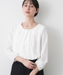 【洗える】ジョーゼットブラウス
