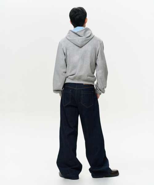 ERA(エラ)の「MEN ERA WIDE FIT DENIM PANTS - INDIGO BLUE(デニムパンツ・メンズ・ダークブルー・MEDIUM/LARGE)」の5枚目の写真