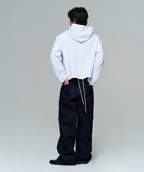 ERA(エラ)の「MEN ERA WIDE FIT DENIM PANTS - INDIGO BLUE(デニムパンツ・メンズ・ダークブルー・MEDIUM/LARGE)」の10枚目の写真
