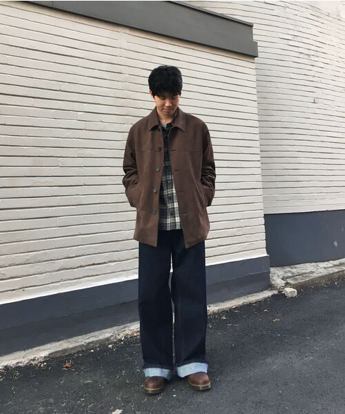 ERA(エラ)の「MEN ERA WIDE FIT DENIM PANTS - INDIGO BLUE(デニムパンツ・メンズ・ダークブルー・MEDIUM/LARGE)」の15枚目の写真