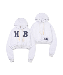 HIDDEN BEHIND（ヒドゥンビハインド）の「HB Two-Face Hooded Zip-Up (Light Gray)（パーカー）」