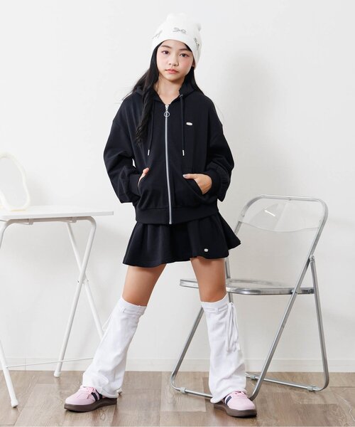 algy（アルジー）の「メタルりぼんニット帽（ニットキャップ/ビーニー・キッズ・オフホワイト/ブラック・FREE）」の11枚目の写真