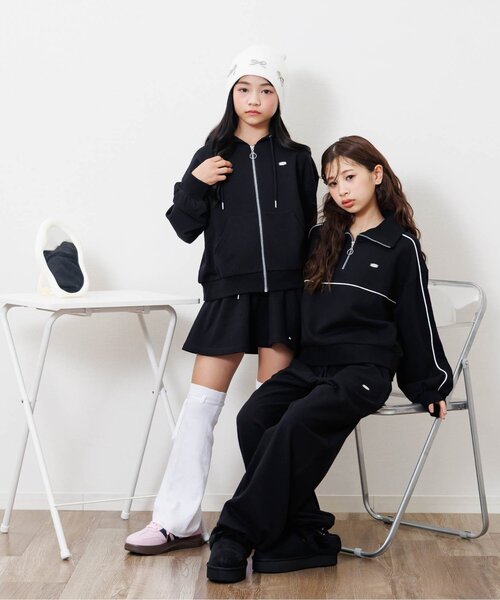 algy（アルジー）の「メタルりぼんニット帽（ニットキャップ/ビーニー・キッズ・オフホワイト/ブラック・FREE）」の12枚目の写真