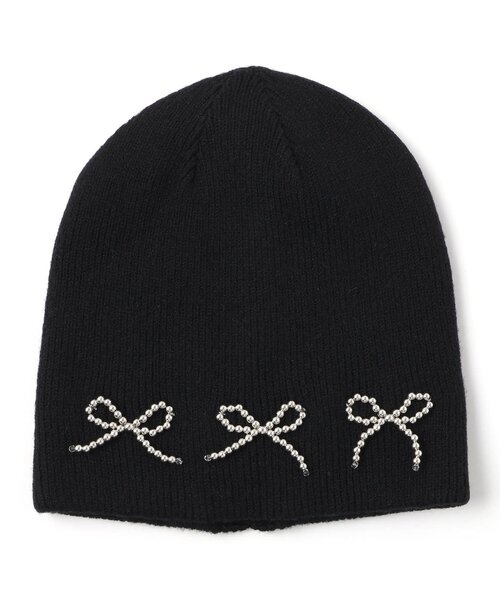 algy（アルジー）の「メタルりぼんニット帽（ニットキャップ/ビーニー・キッズ・オフホワイト/ブラック・FREE）」の18枚目の写真