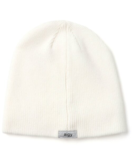algy（アルジー）の「メタルりぼんニット帽（ニットキャップ/ビーニー・キッズ・オフホワイト/ブラック・FREE）」の20枚目の写真