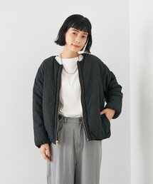 collex（コレックス）の「キルト×ボアリバーシブル中綿ブルゾン（ブルゾン）」