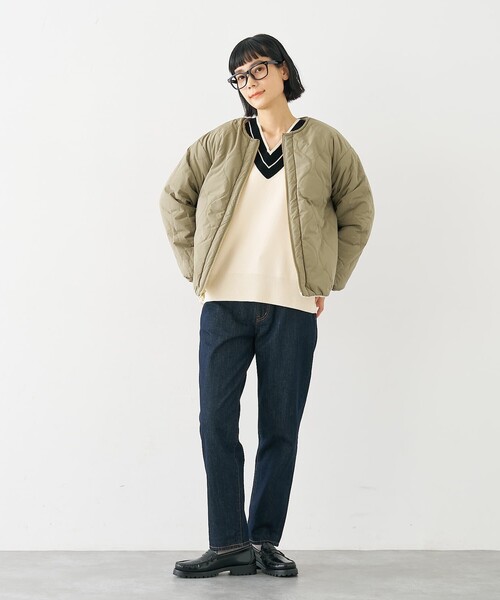 collex(コレックス)の「キルト×ボアリバーシブル中綿ブルゾン(ブルゾン・レディース・ブラック/カーキ/ベージュ・フリー)」の17枚目の写真