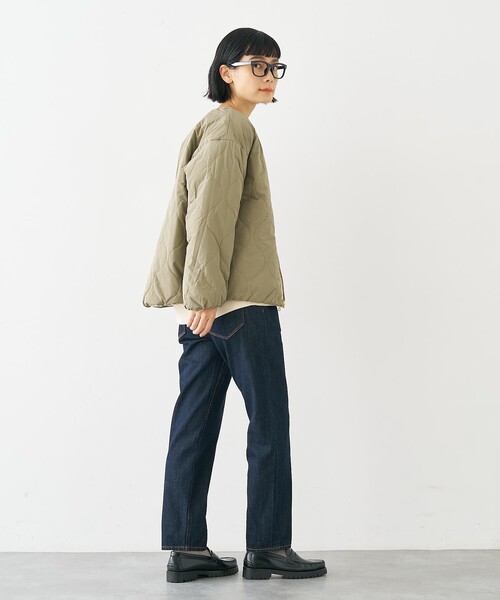 collex(コレックス)の「キルト×ボアリバーシブル中綿ブルゾン(ブルゾン・レディース・ブラック/カーキ/ベージュ・フリー)」の19枚目の写真