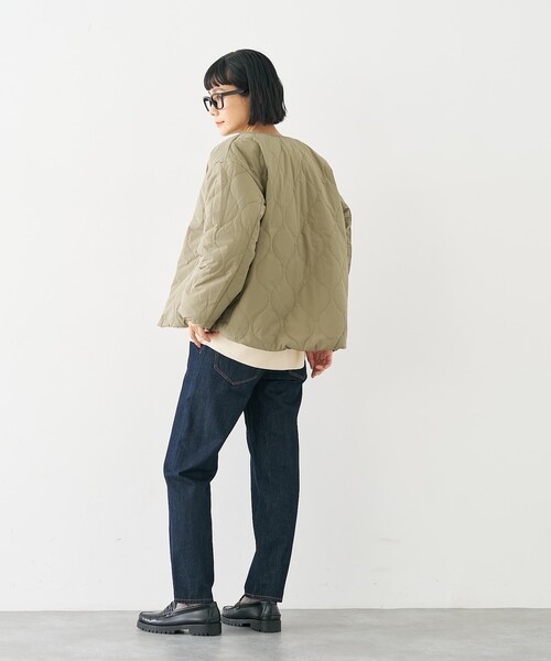 セール】キルト×ボアリバーシブル中綿ブルゾン（ブルゾン）｜collex