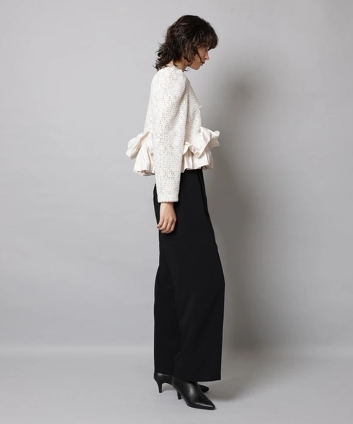 CADUNE（カデュネ）の「イージー美脚パンツ（その他パンツ・レディース・ホワイト/ライトブルー/ブラック・34/36/38）」の22枚目の写真