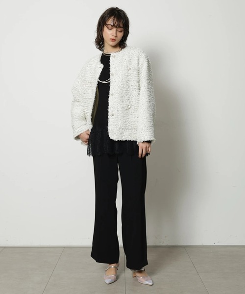 CADUNE（カデュネ）の「イージー美脚パンツ（その他パンツ・レディース・ホワイト/ライトブルー/ブラック・34/36/38）」の16枚目の写真