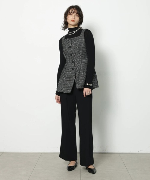 CADUNE（カデュネ）の「イージー美脚パンツ（その他パンツ・レディース・ホワイト/ライトブルー/ブラック・34/36/38）」の17枚目の写真