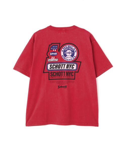 Schott(ショット)の「Schott/ショット/MANY PIECES T-SHIRT/メニー ピーシーズ Tシャツ(Tシャツ/カットソー・メンズ・ブラック/ホワイト/レッド・M/L/XL/2XL)」の3枚目の写真