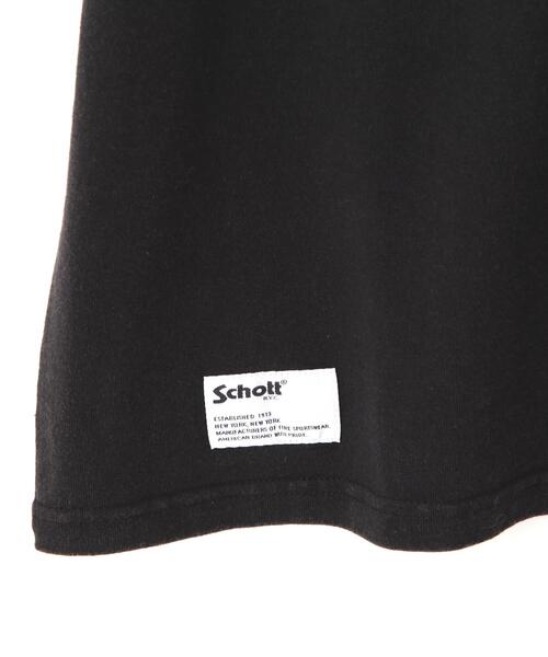 Schott(ショット)の「Schott/ショット/MANY PIECES T-SHIRT/メニー ピーシーズ Tシャツ(Tシャツ/カットソー・メンズ・ブラック/ホワイト/レッド・M/L/XL/2XL)」の10枚目の写真
