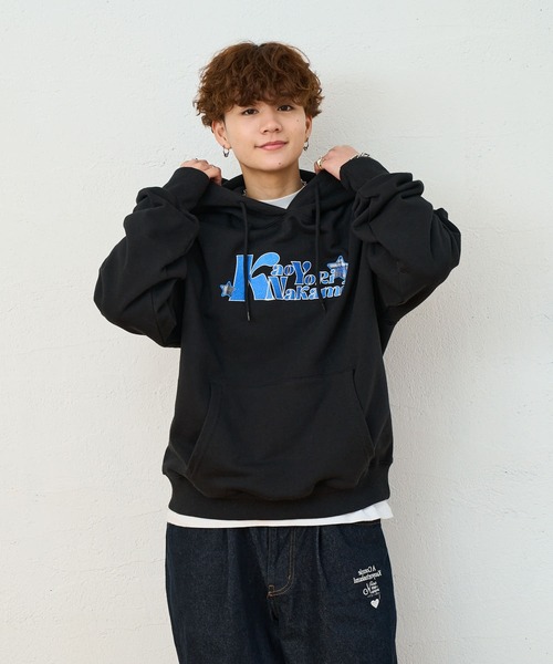 kaonaka unique hoodie / カオナカアップリケパーカー（パーカー 