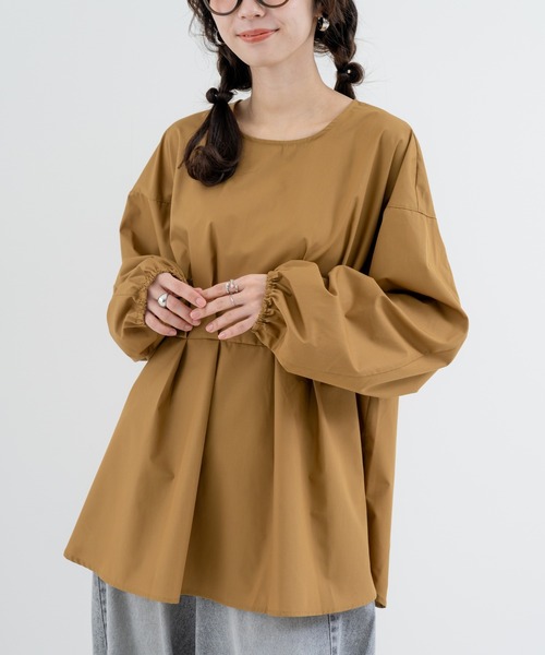 refinedworks（リファインドワークス）の「【refinedworks】ふんわり袖 で魅せる、主役級 ブラウス（シャツ/ブラウス・レディース・オフホワイト/ブラック/ブラウン・FREE）」の12枚目の写真