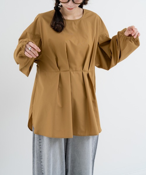 refinedworks（リファインドワークス）の「【refinedworks】ふんわり袖 で魅せる、主役級 ブラウス（シャツ/ブラウス・レディース・オフホワイト/ブラック/ブラウン・FREE）」の13枚目の写真