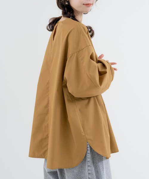 refinedworks（リファインドワークス）の「【refinedworks】ふんわり袖 で魅せる、主役級 ブラウス（シャツ/ブラウス・レディース・オフホワイト/ブラック/ブラウン・FREE）」の15枚目の写真