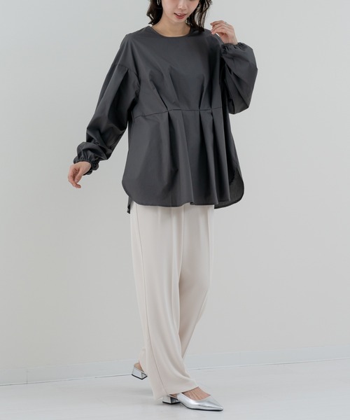 refinedworks（リファインドワークス）の「【refinedworks】ふんわり袖 で魅せる、主役級 ブラウス（シャツ/ブラウス・レディース・オフホワイト/ブラック/ブラウン・FREE）」の18枚目の写真