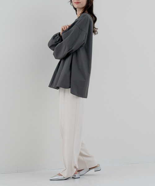 refinedworks（リファインドワークス）の「【refinedworks】ふんわり袖 で魅せる、主役級 ブラウス（シャツ/ブラウス・レディース・オフホワイト/ブラック/ブラウン・FREE）」の19枚目の写真