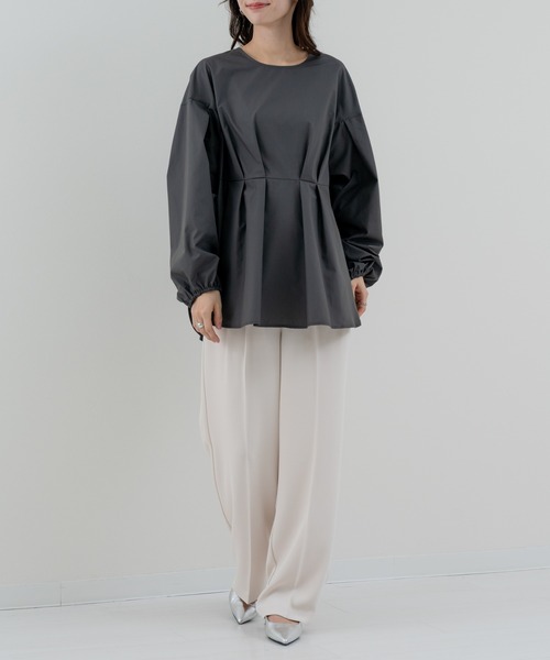 refinedworks（リファインドワークス）の「【refinedworks】ふんわり袖 で魅せる、主役級 ブラウス（シャツ/ブラウス・レディース・オフホワイト/ブラック/ブラウン・FREE）」の21枚目の写真