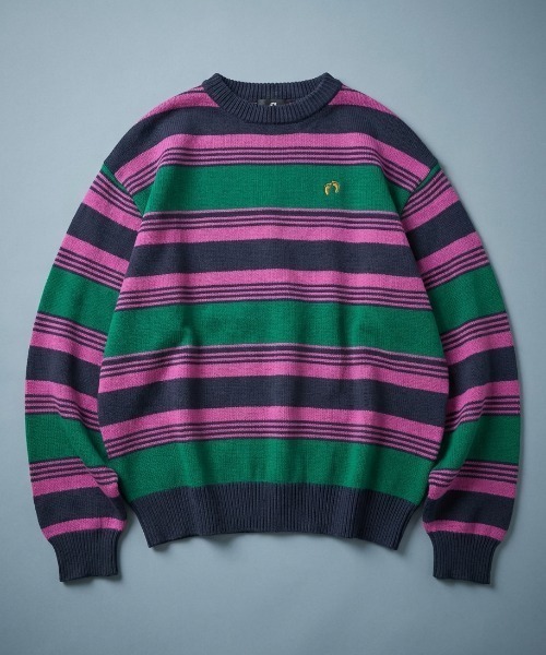 HANGTEN(ハンテン)の「【HANGTEN /ハンテン】MULTI Sweater(ニット/セーター・メンズ・ブラック/ホワイト・LARGE/MEDIUM)」の1枚目の写真