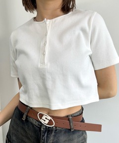 MARW UNITED ARROWS＞ポロカラー ショートスリーブ ニット（ニット