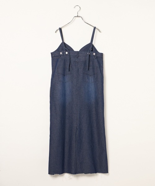 BAYFLOW（ベイフロー）の「[WEB限定]デニムキャミワンピース（ワンピース・レディース・ブラック/インディゴブルー・SMALL/MEDIUM）」の12枚目の写真