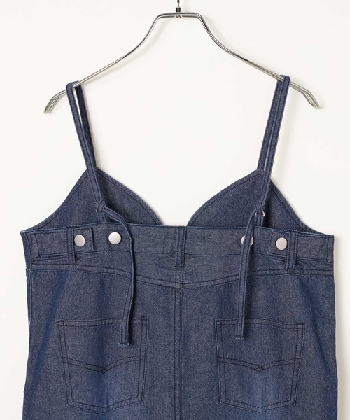 BAYFLOW（ベイフロー）の「[WEB限定]デニムキャミワンピース（ワンピース・レディース・ブラック/インディゴブルー・SMALL/MEDIUM）」の17枚目の写真