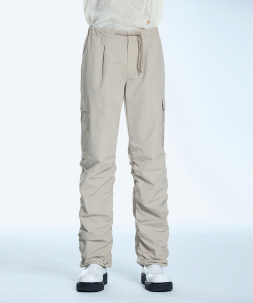 SECONDMONO(セカンドモノローグ)の「ユーティリティパーカリングカーゴパンツライトベージュSEPT003L.BEIGE(スウェットパンツ・メンズ・その他・L/M)」の2枚目の写真