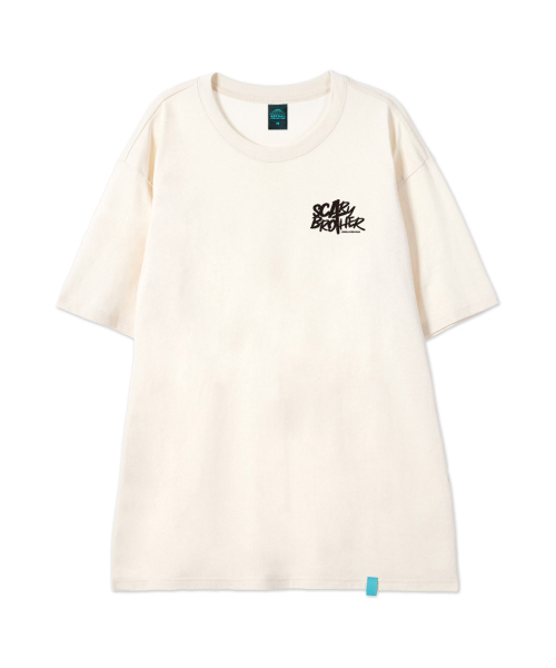 ASTRAL PROJECTION（アストラルプロジェクション）の「[エピスタジオXスキャリーブラザーSERIES 1]コットンルーズフィット半袖Tシャツ_バターミルク（Tシャツ/カットソー・メンズ・その他・XXL/M/L/XL）」の2枚目の写真