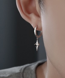 【MASHIRO】スターダストモチーフドロップリングペアピアス ユニセックス(MA/EKW135)