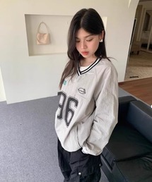 ナンバープリントベースボールシャツ