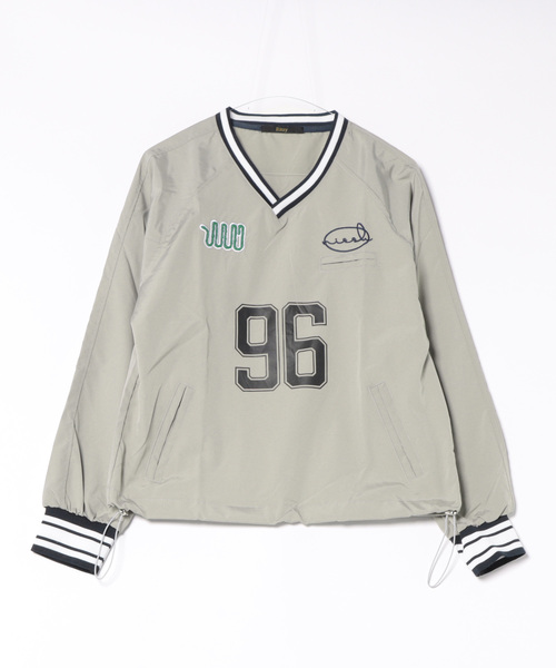 Ritzy(リッツィー)の「ナンバープリントベースボールシャツ(Tシャツ/カットソー・レディース・ネイビー/グレー・M/L)」の10枚目の写真