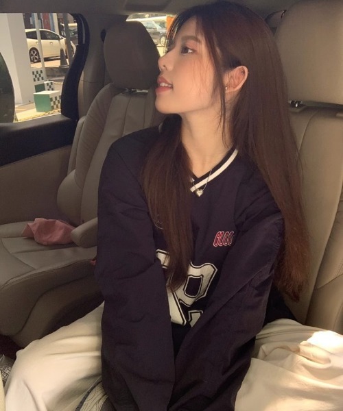 Ritzy(リッツィー)の「ナンバープリントベースボールシャツ(Tシャツ/カットソー・レディース・ネイビー/グレー・M/L)」の13枚目の写真